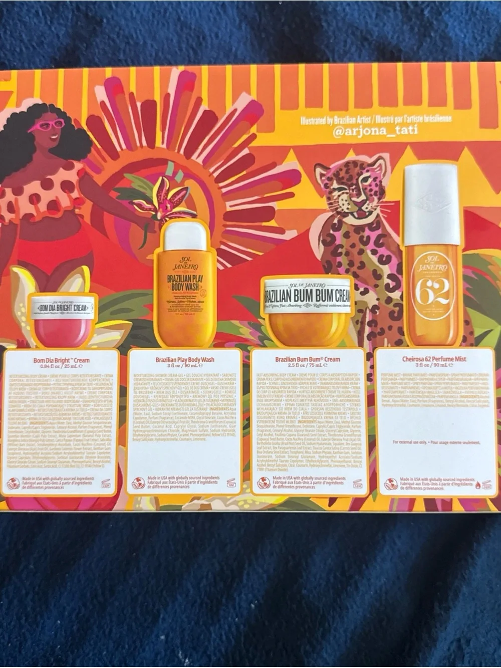 New Sealed Sol de Janeiro Best + Brightest Body Routine Cheirosa ‘62 Bum Bum Set